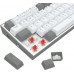 Redragon REDRAGON K631RGB-PRO-WG CASTOR klawiatura USB + RF Wireless + Bluetooth Biały, Szary