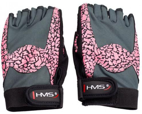 HMS Rękawice na siłownie RST03 różowo-gray   r. S (17-63-220)