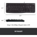 Logitech K120 Wired Black US (920-002509)