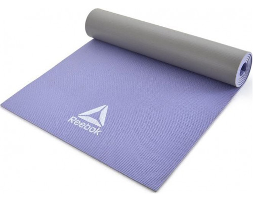Reebok Divpusējais jogas paklājs Violets-Pelēks