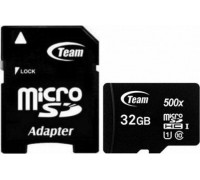 SD  TeamGroup 500x MicroSDHC 32 GB Class 10 UHS-I  (TUSDH32GCL10U03)