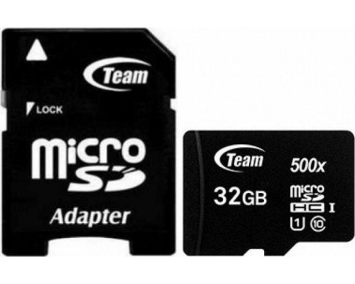 SD  TeamGroup 500x MicroSDHC 32 GB Class 10 UHS-I  (TUSDH32GCL10U03)