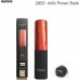 Remax Power Bank Remax LipMax 2400mAh - Lūpdažis, Raudonas
