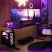 Gaming galds Arozzi Arozzi Arena -PP biurko komputerowe Czarny, Fioletowy