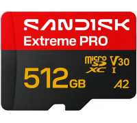 SD  SanDisk Extreme PRO MicroSDXC 512 GB Class 10 UHS-I A2 V30 (SDSQXCJ-512G-GS6MA)