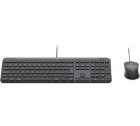 Logitech Dołączona myszka Dom/Biuro USB Swiss Grafitowy (920-013342)