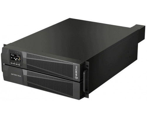 UPS Alantec Power awaryjny UPS Rack 6000VA/6000W, 220V/50Hz, TFT LCD obrotowy, SNMP/USB/RS232/RS485/EPO/parallel/bypass serwisowy, VRLA 16×7Ah, gniazdo baterii zewn. 3-polowe, zestaw terminali bat., 3×IEC C13, 2×IEC C19, kable USB A-B, RS232 DB9, paral