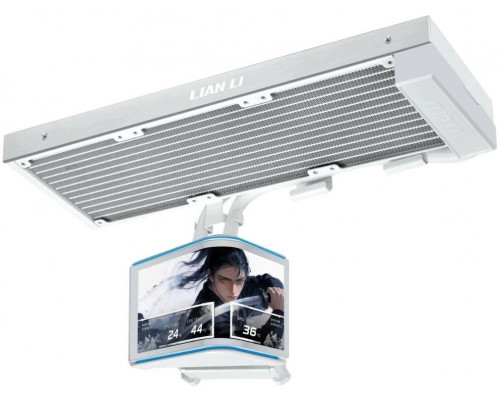 Lian Li HydroShift II OLED Curved 360 Fanless AiO-Chłodzenie wodne, 360 mm, OLED-Display - White (G89.GHS2OLDC36NW.00)