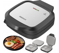Webber Wielofunkcyjny Grill Toster 1200W Dual Cook 180 Ceramiczny Inox (05MB3)