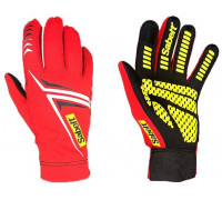 Sabelt G34 Sim Gloves Rękawice wyścigowe, fortykowe, silikonowa dłoń, 224-230mm obwód - cwith erwone, M (00319-02-02-RED-M)
