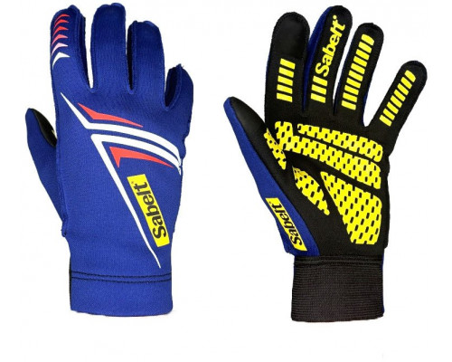 Sabelt G34 Sim Gloves Rękawice wyścigowe, fortykowe, silikonowa dłoń, 216-223mm obwód - bluee, S (00319-02-02-BLU-S)