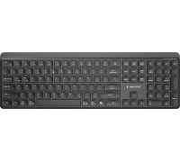Gembird BBezprzewodowa klawiatura pro-biznesowa slim dual mode 24 GHz + BT układ US kolor czarny (KB-WPS-03)