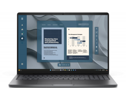 Laptop Dell Pro 16 PC16255 AMD Ryzen 5 220 Laptop 40,6 cm (16") Full HD+ 16 GB DDR5-SDRAM 512 GB SSD Wi-Fi 6E (802.11ax) Windows 11 Pro Black Amerykański międzynarodowy (GV08F)