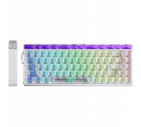 Aula Gasket HERO68 White Frosted Trenslucent Edge Lit Silver Magnetic Switch RGB (AUH68-WFTE-SM)
