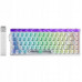 Aula Gasket HERO68 White Frosted Trenslucent Edge Lit Silver Magnetic Switch RGB (AUH68-WFTE-SM)