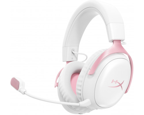 HyperX Bezprzewodowy zestaw słuchawkowy Cloud III S dla graczy (biały/różowy) (DG0R2AA)