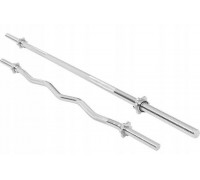 Gorilla Sports Gorilla Sports zestaw barbell barów Threadedch prosty 170cm EZ Curl 120cm