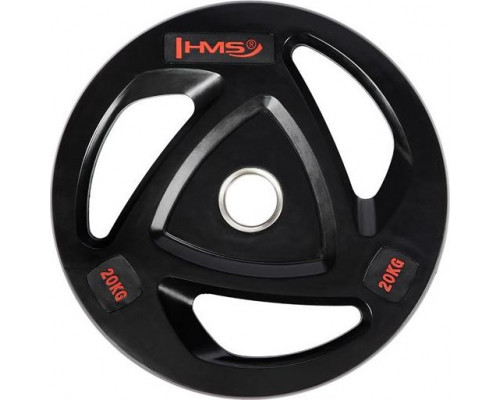 HMS Tox20 Black Plate Olympic Orubberized 20 Kg Hms