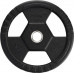 HMS Plate Olympic Orubberized Toh15 Black 15 kg