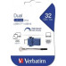Pendrive Verbatim Store ‘n’ Go Dual, 16 GB  (49966)