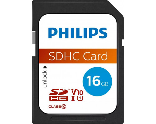 SD  Philips SDHC 16 GB Class 10 UHS-I/U1 V10 (FM16SD45B/00)