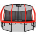 Garden Trampoline Jumpi Garden Maxy Comfort Plus With inner mesh 14.5 FT 435 cm czerwona