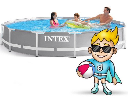 Bestway Swimming pool Rack Prism Frame 12Ft / 366 x 99 cm z Pompą INTEX