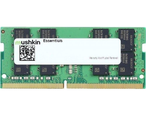 Mushkin Essentials, SODIMM, DDR4, 8 GB, 3200 MHz, CL22 (MES4S320NF8G)