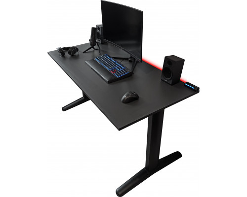 Gaming galds Zdesk PC-STLB-LH Gray 138 cmx68 cm