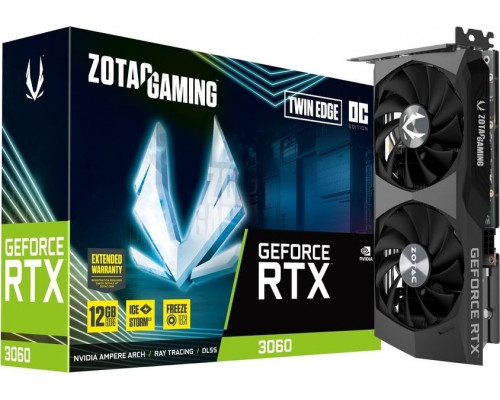 *RTX3060 Zotac GeForce RTX 3060 Twin Edge OC 12GB GDDR6 (ZT-A30600H-10M)