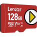 SD  Lexar PLAY MicroSDXC 128 GB Class 10 UHS-I/U1 A1 V10 (LMSPLAY128G-BNNNG)