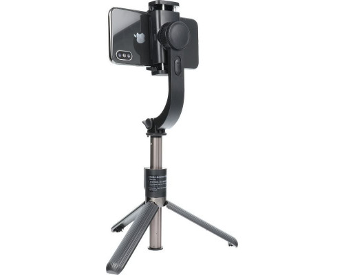 Selfie nūjiņa Partner Tele.com Komplekts / pašportreta turētājs ar pulti uz bluetooth triopoda GIMBAL stabilizators black SSTR-L08