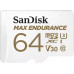 SD  SanDisk Max Endurance MicroSDXC 64 GB Class 10 UHS-I/U3 V30 (SDSQQVR-064G-GN6IA)