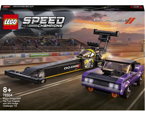 LEGO Speed Champions Mopar Dodge//SRT Top Fuel Dragster i 1970 Dodge Challenger T/A (76904)
