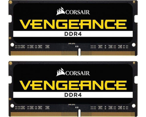 Corsair Vengeance, SODIMM, DDR4, 32 GB, 2666 MHz, CL18 (CMSX32GX4M2A2666C18)