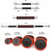 HMS ‎Dumbbells SGGX30 gumowane 2 x 15 kg