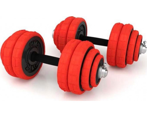 HMS ‎Dumbbells SGGX30 gumowane 2 x 15 kg