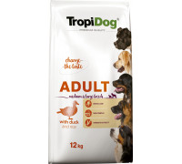 TropiDog TROPIDOG Premium adult medium & large breed duck with rice 12kg