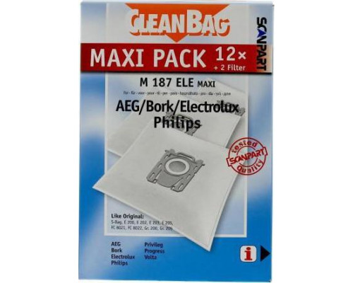 Scanpart BAGS SCANPART 2687441187 S-BAG 12 szt [Electrolux, Philips, AEG]