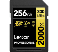 SD  Lexar Professional 2000x SDXC 256 GB Class 10 UHS-II/U3 V90 (LSD2000256G-BNNNG)