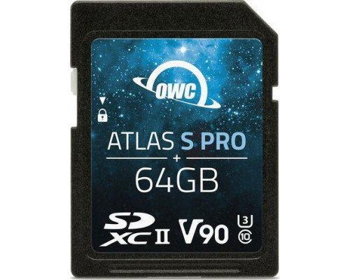 SD  OWC Atlas S Pro SDXC 64 GB Class 10 UHS-II/U3 V90 (OWCSDV90P0064)