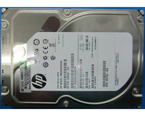 HP 2Tb 7.2K RPM SATA