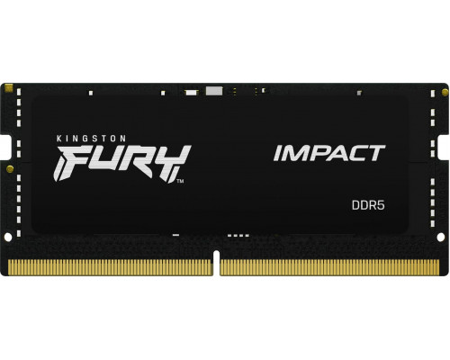 Kingston Fury Impact, SODIMM, DDR5, 16 GB, 4800 MHz, CL38 (KF548S38IB-16                  )