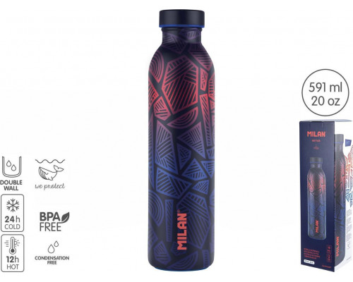 Milan BOTTLE THERMAL MILAN FIT NIEBIESKA 591ML