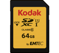 SD  Kodak 650X SDXC 64 GB Class 10 UHS-I/U3  (EKMSD64GXC10HPRK)