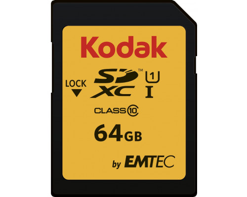 SD  Kodak 650X SDXC 64 GB Class 10 UHS-I/U3  (EKMSD64GXC10HPRK)