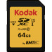 SD  Kodak 650X SDXC 64 GB Class 10 UHS-I/U3  (EKMSD64GXC10HPRK)