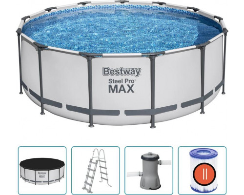 Bestway Swimming pool garden Steel Pro MAX with accessories, circle, 396x122cm