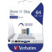 Pendrive Verbatim Store 'n' Stay NANO, 64 GB  (98711)