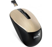 Genius Genius NX-7015, 1600DPI, 2.4 [GHz], optyczna, 3kl., USB, złota, AA
